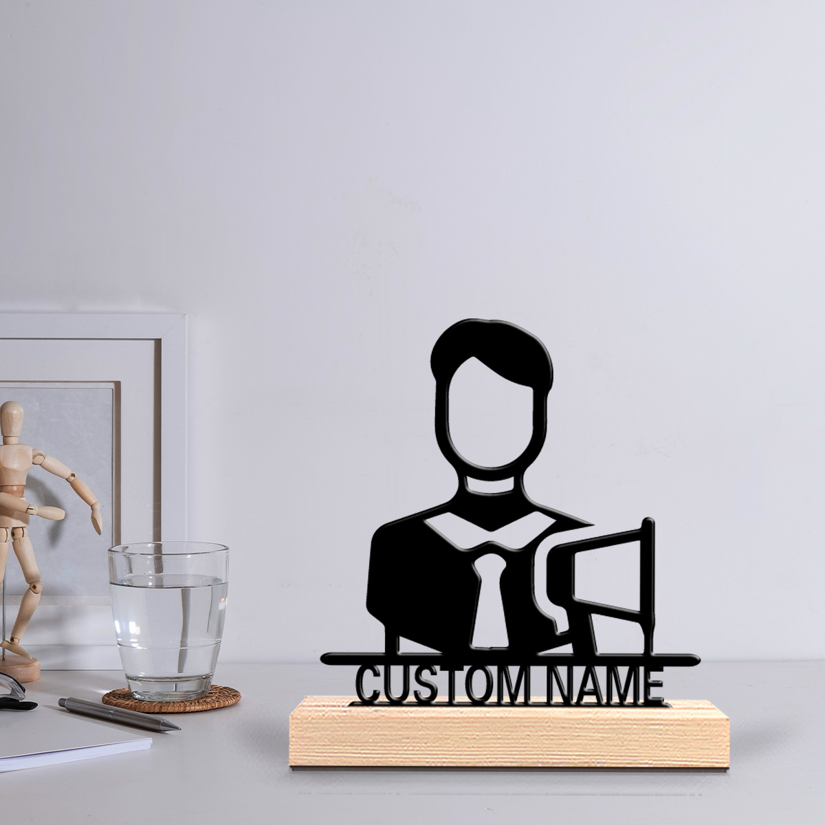 Home Decor For Wedding - 1pc Fun Personalized Custom Metal Statues