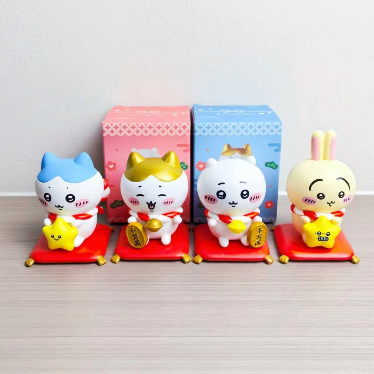 Home Decor Unique Items - Kawaii CKW Lucky Cat Figurine Set