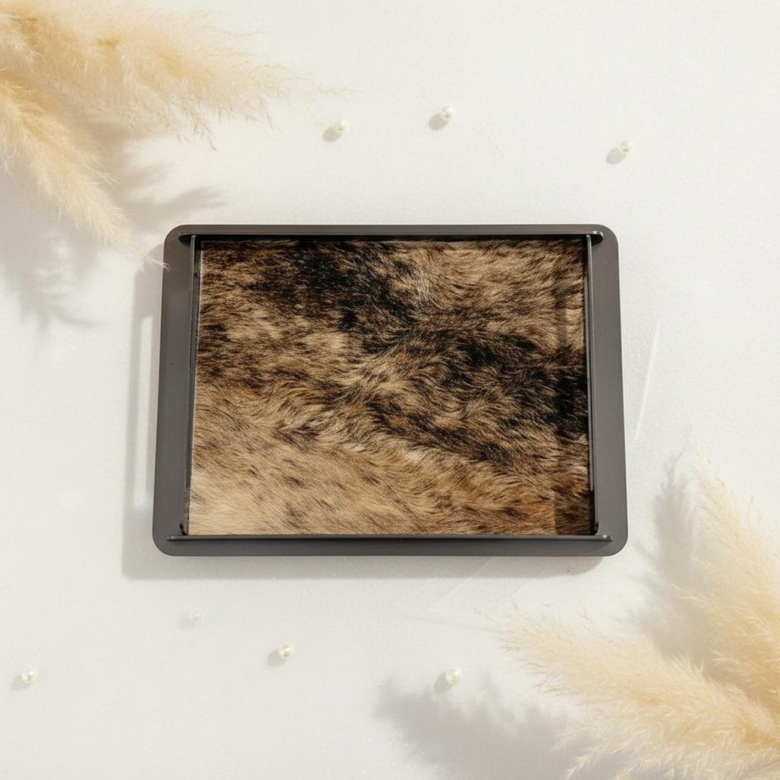 Home Decor Living - Horsehair Decorative Tray Creative Decoration Metal