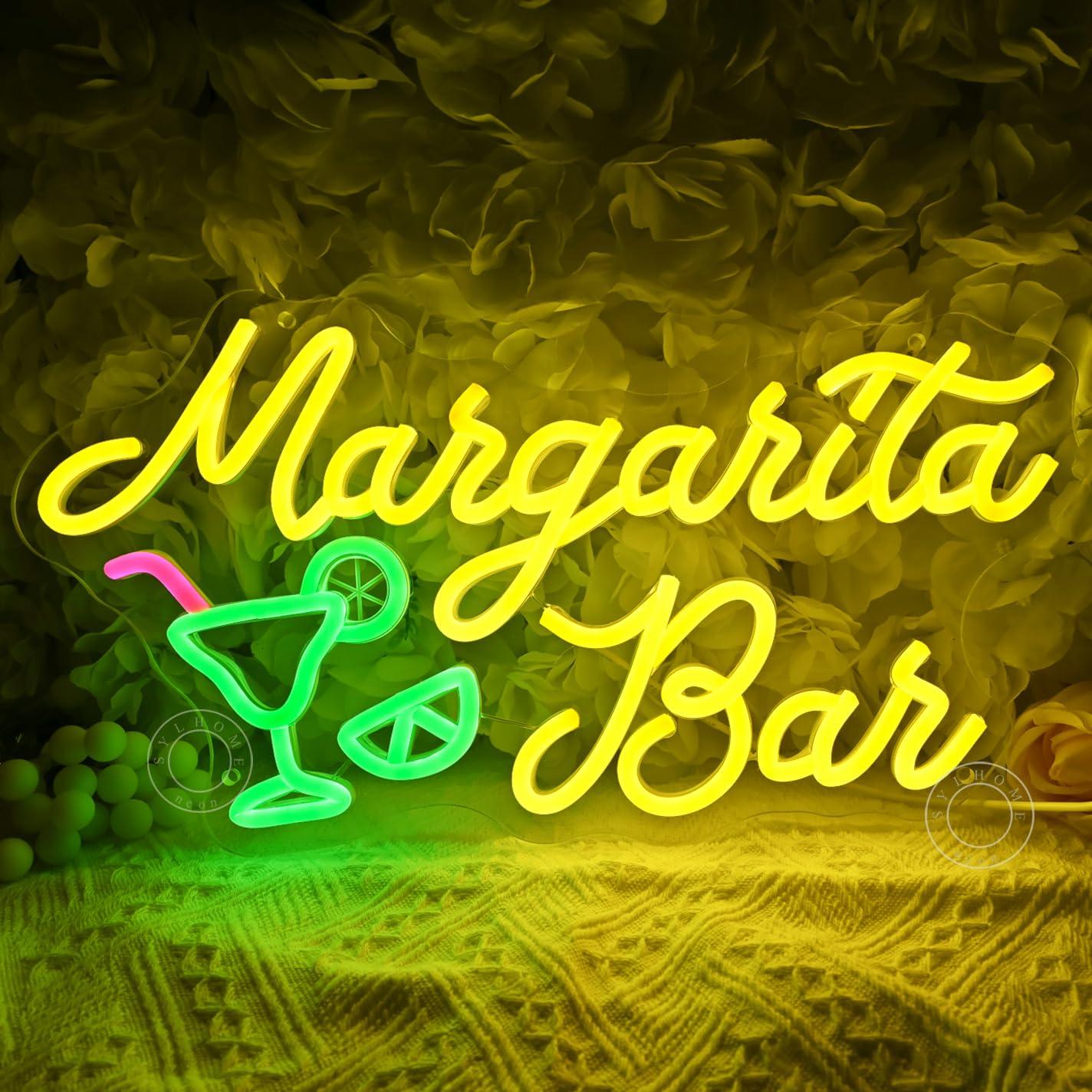 Home Decor For Wedding - Margarita Bar Neon Sign Dimmable LED