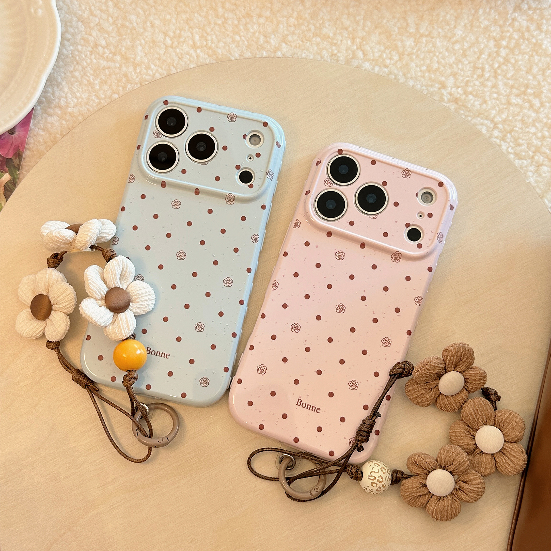 Home Decor Flowers - Korean Full Screen Polka Dots Rose