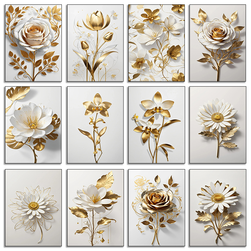 Home Decor Unique Items - Sunflower Canvas Painting Floral Nordic Art