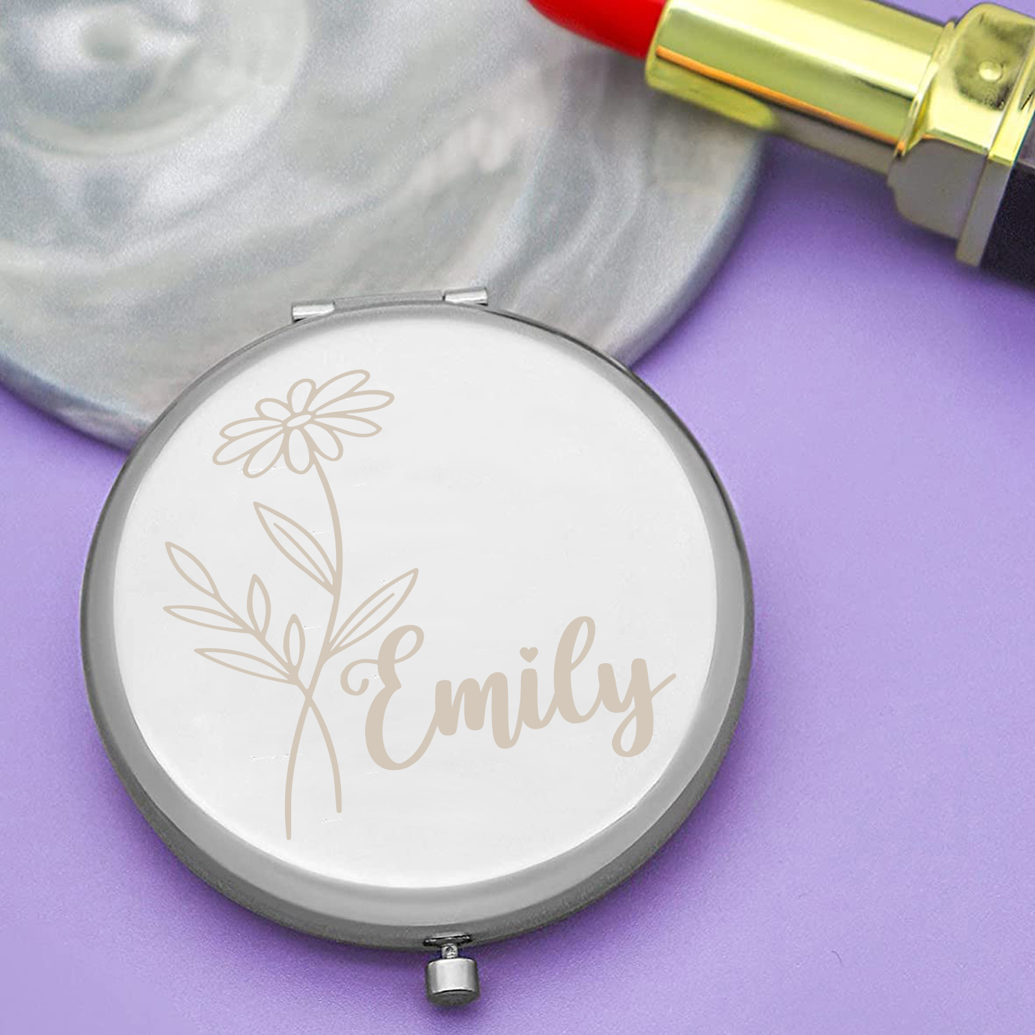 Home Decor Flowers - 1pc flowers with name laser mirror