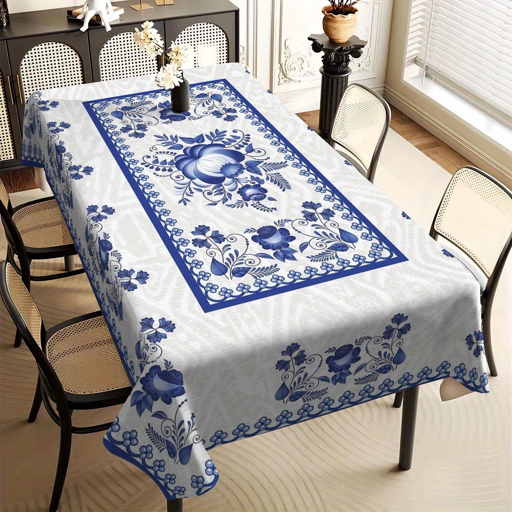 Home Decor Kitchen - Country Style Square Tablecloth for Kitchen,