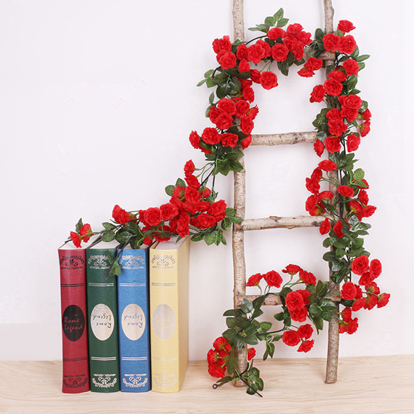 Home Decor Ai Free - Artificial Silk Roses Simulated Vine Flowers