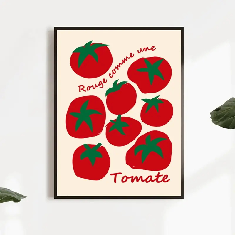 Modern Colorful Red Tomatoes W - Home Decor Kitchen recension och pris