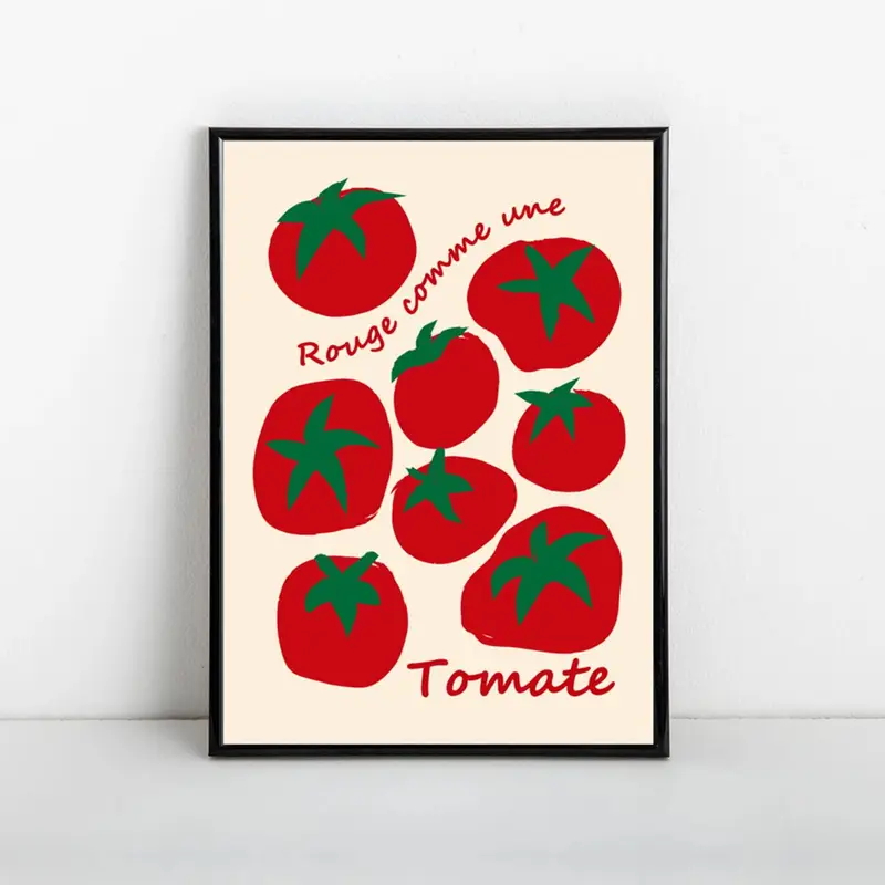 Modern Colorful Red Tomatoes W - Home Decor Kitchen recension och pris