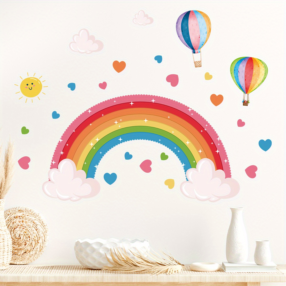 Cartoon Cute Rainbow Colorful  - Home Decor Y2K recension och pris