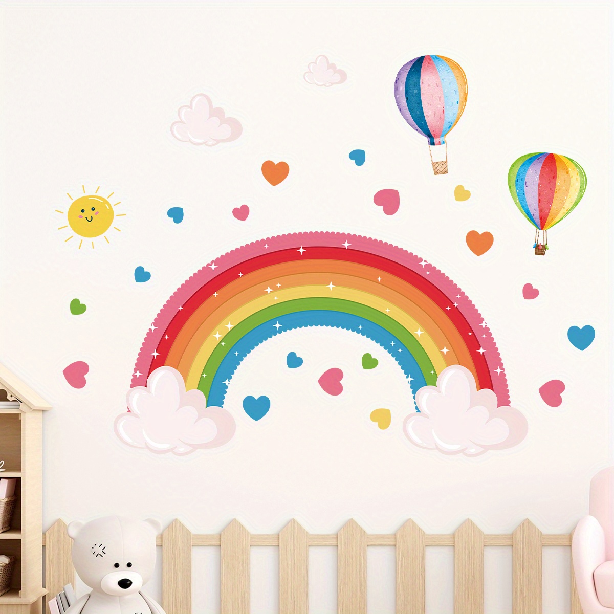 Cartoon Cute Rainbow Colorful  - Home Decor Y2K recension och pris
