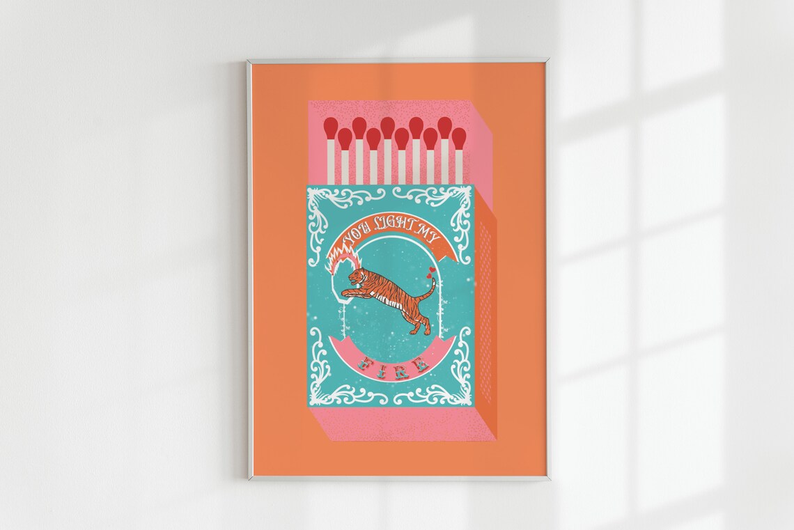 You Light My Fire Orange Match - Home Decor Kitchen recension och pris