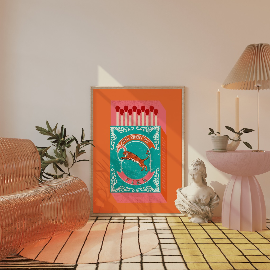 You Light My Fire Orange Match - Home Decor Kitchen recension och pris