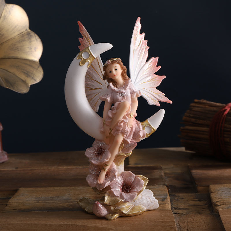 Nordic Angel Fairy Garden Stat - Home Decor Y2K recension och pris