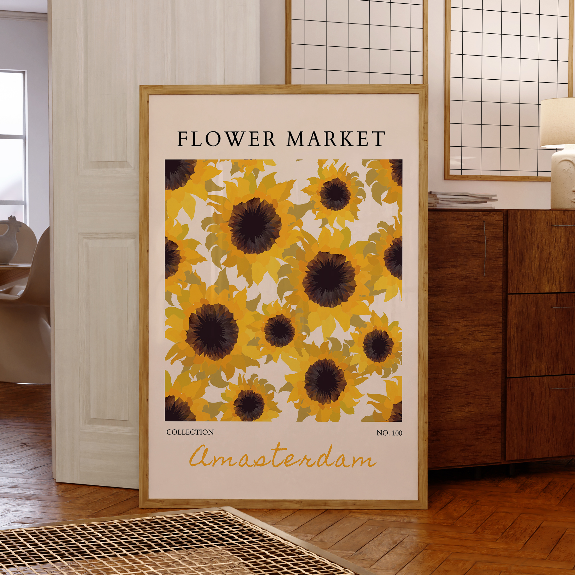 Modern Yellow Flowers Flower M - Home Decor Flowers recension och pris