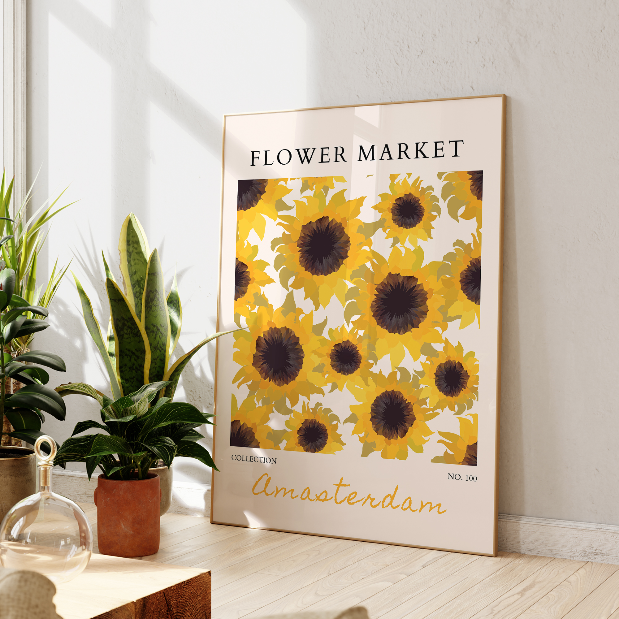 Modern Yellow Flowers Flower M - Home Decor Flowers recension och pris