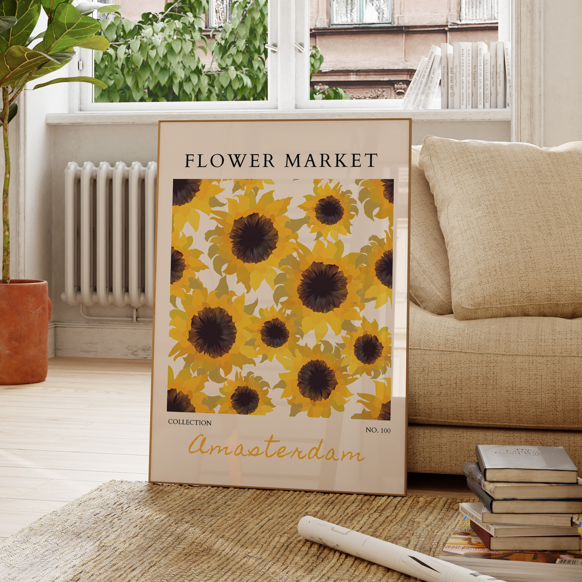 Modern Yellow Flowers Flower M - Home Decor Flowers recension och pris