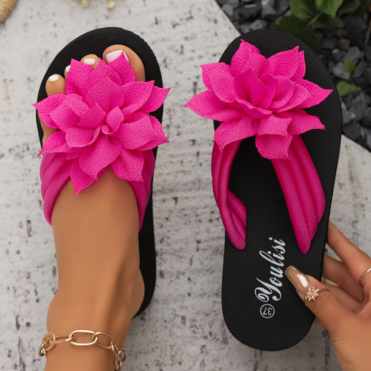 New Women Slippers Summer Deco - Home Decor Flowers recension och pris