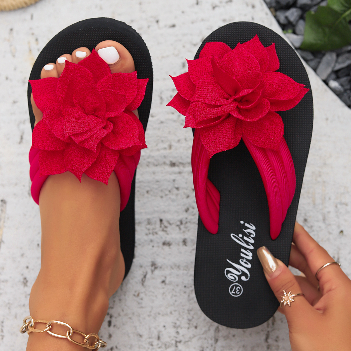 New Women Slippers Summer Deco - Home Decor Flowers recension och pris