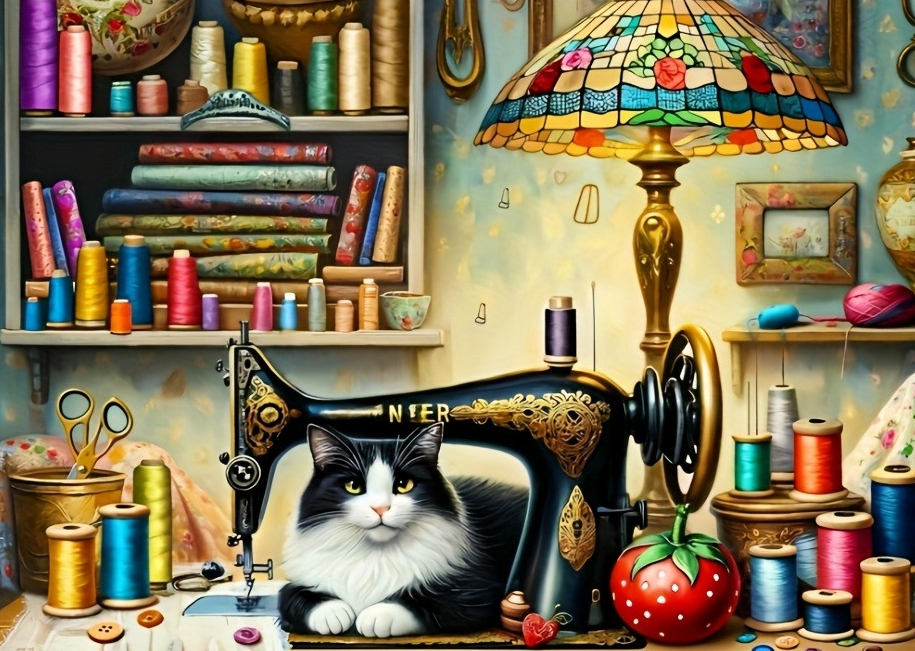 The Cat is under the Sewing Ma - Home Decor Under 1000 recension och pris