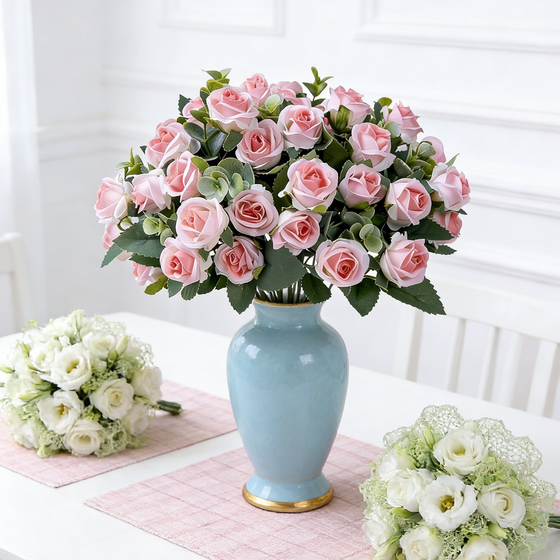 Artificial Silk Rose Flowers B - Home Decor Ai Free recension och pris
