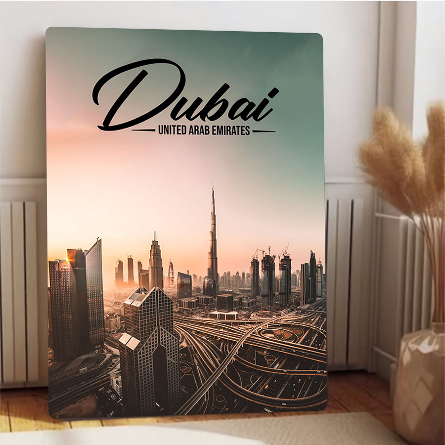 Dubai Cityscape Metal Wall Art - Home Decor Uae recension och pris