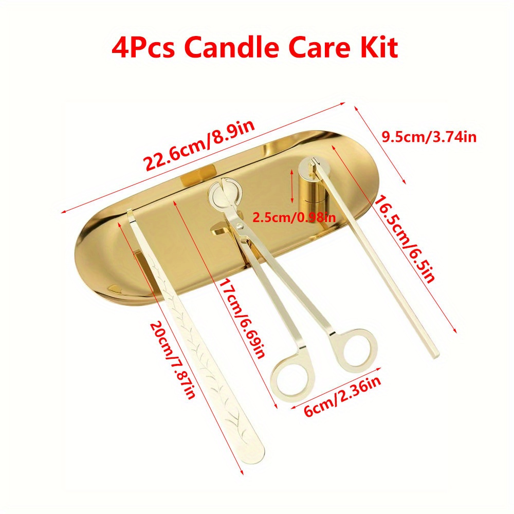 4pcs/set Luxury Candle Care Ki - Home Decor Unique Items recension och pris