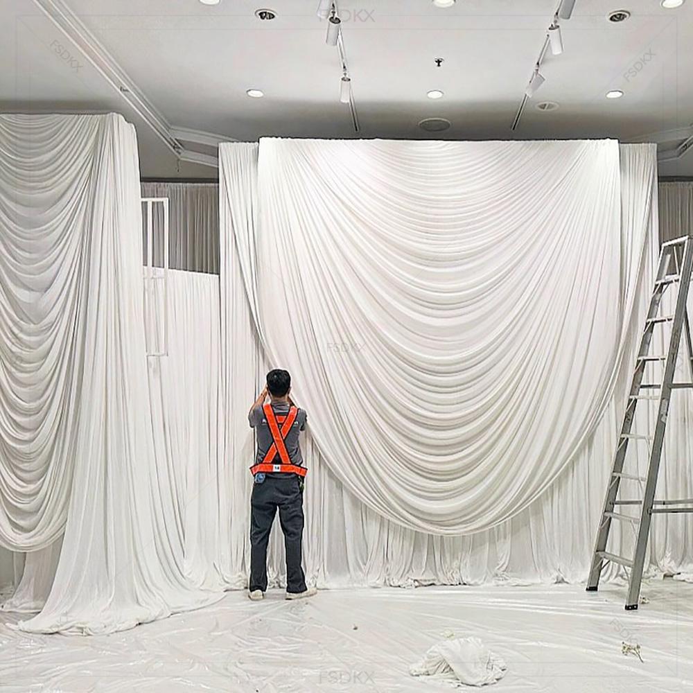 FSDKX Cheap White Ice Silk Clo - Home Decor Curtains recension och pris