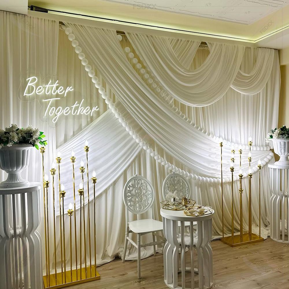 FSDKX Cheap White Ice Silk Clo - Home Decor Curtains recension och pris