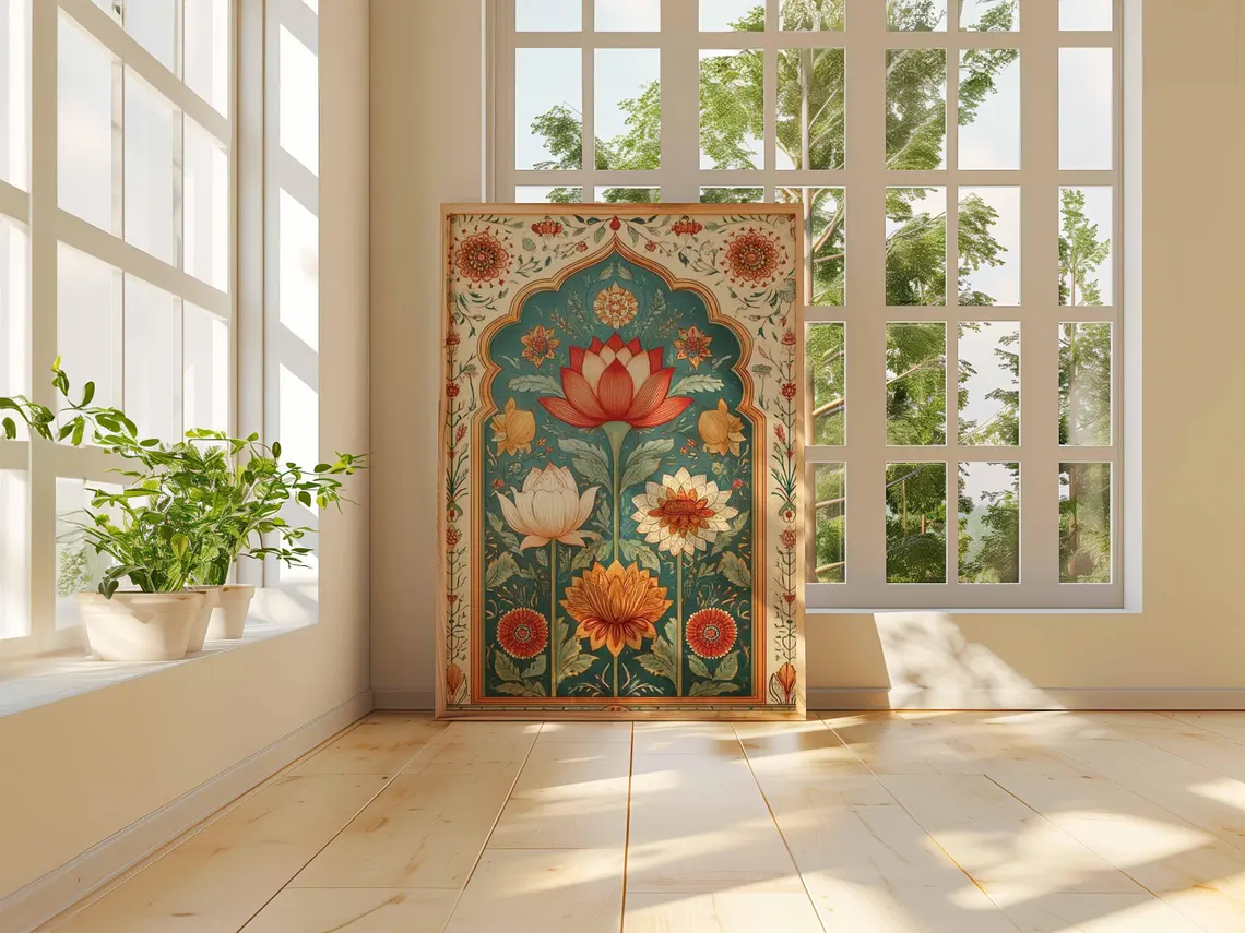 Lotus Flower Wall Art Poster,  - Home Decor Unique Items recension och pris