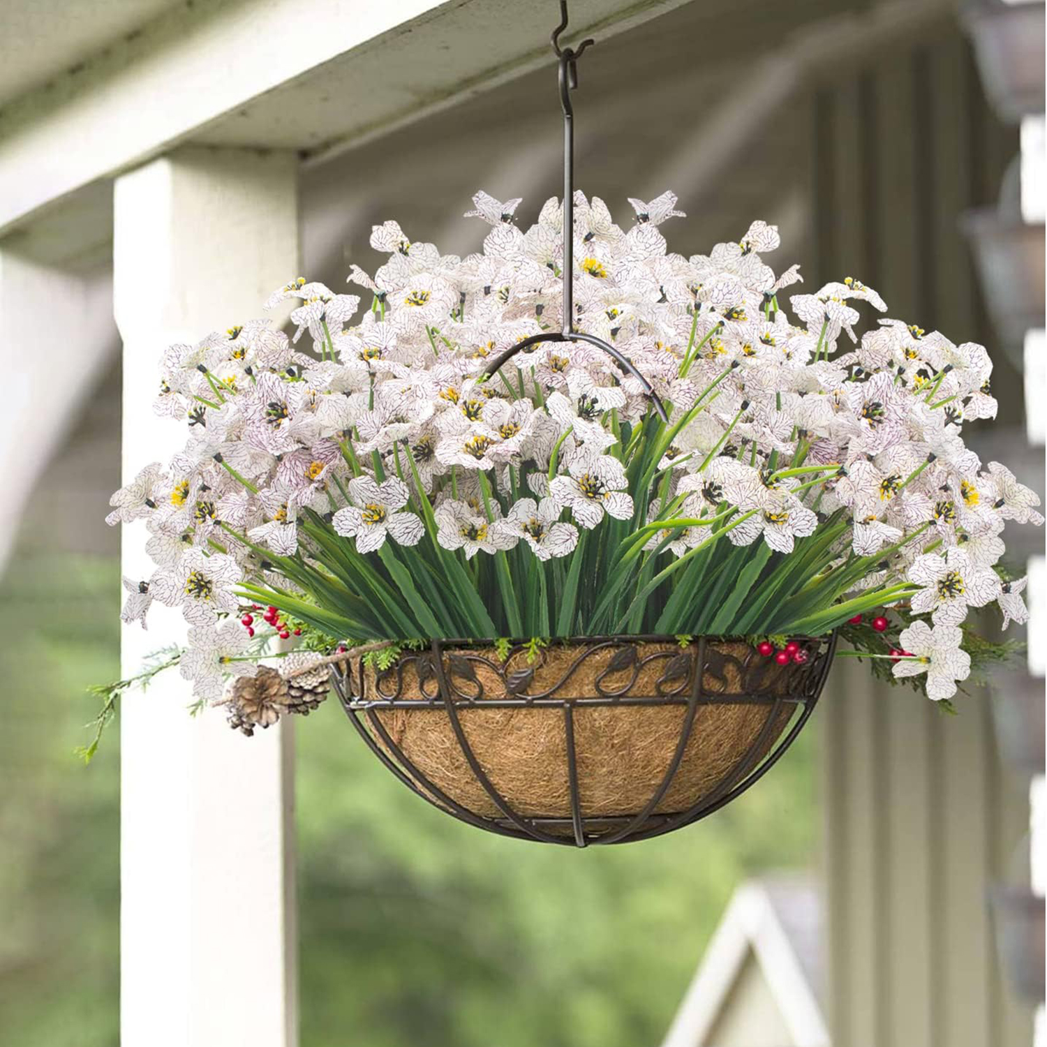 4/8PCS Artificial Flowers Viol - Home Decor Ai Free recension och pris