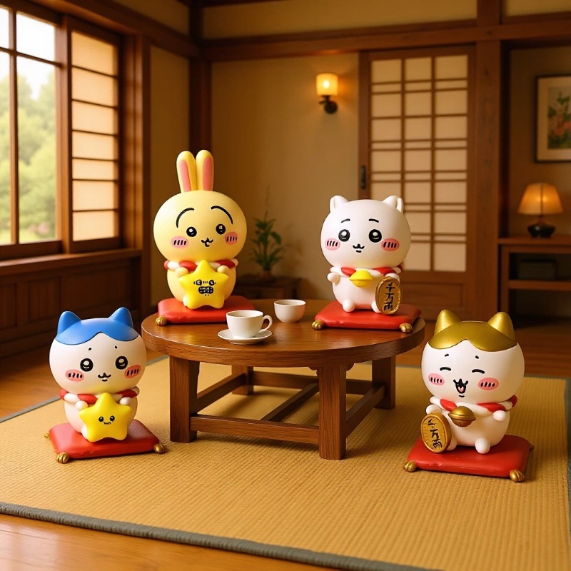 Kawaii CKW Lucky Cat Figurine  - Home Decor Unique Items recension och pris