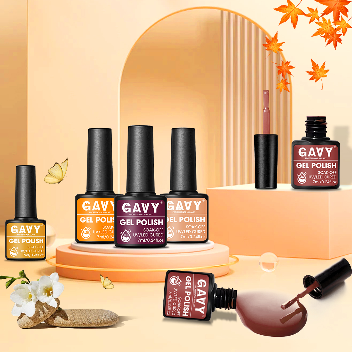 6pcs Brown Gel Nail Polish Set - Home Decor Fallout 4 recension och pris