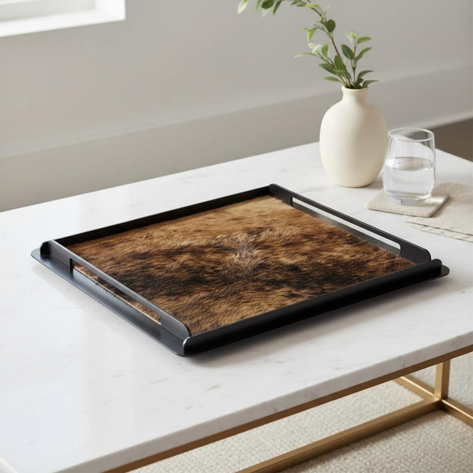 Horsehair Decorative Tray Crea - Home Decor Living recension och pris