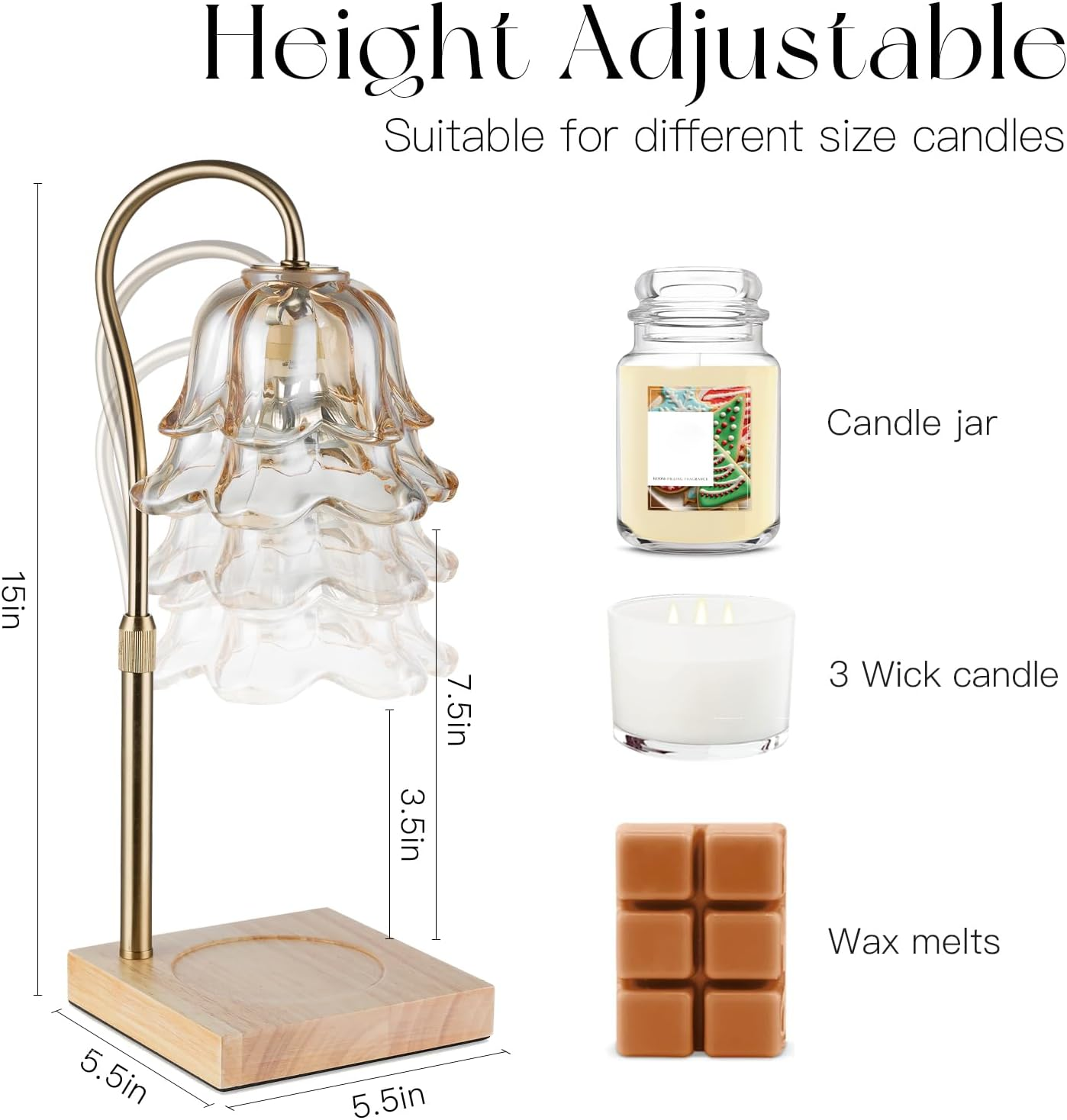 Candle Warmer Lamp with Timer: - Home Decor Unique Items recension och pris
