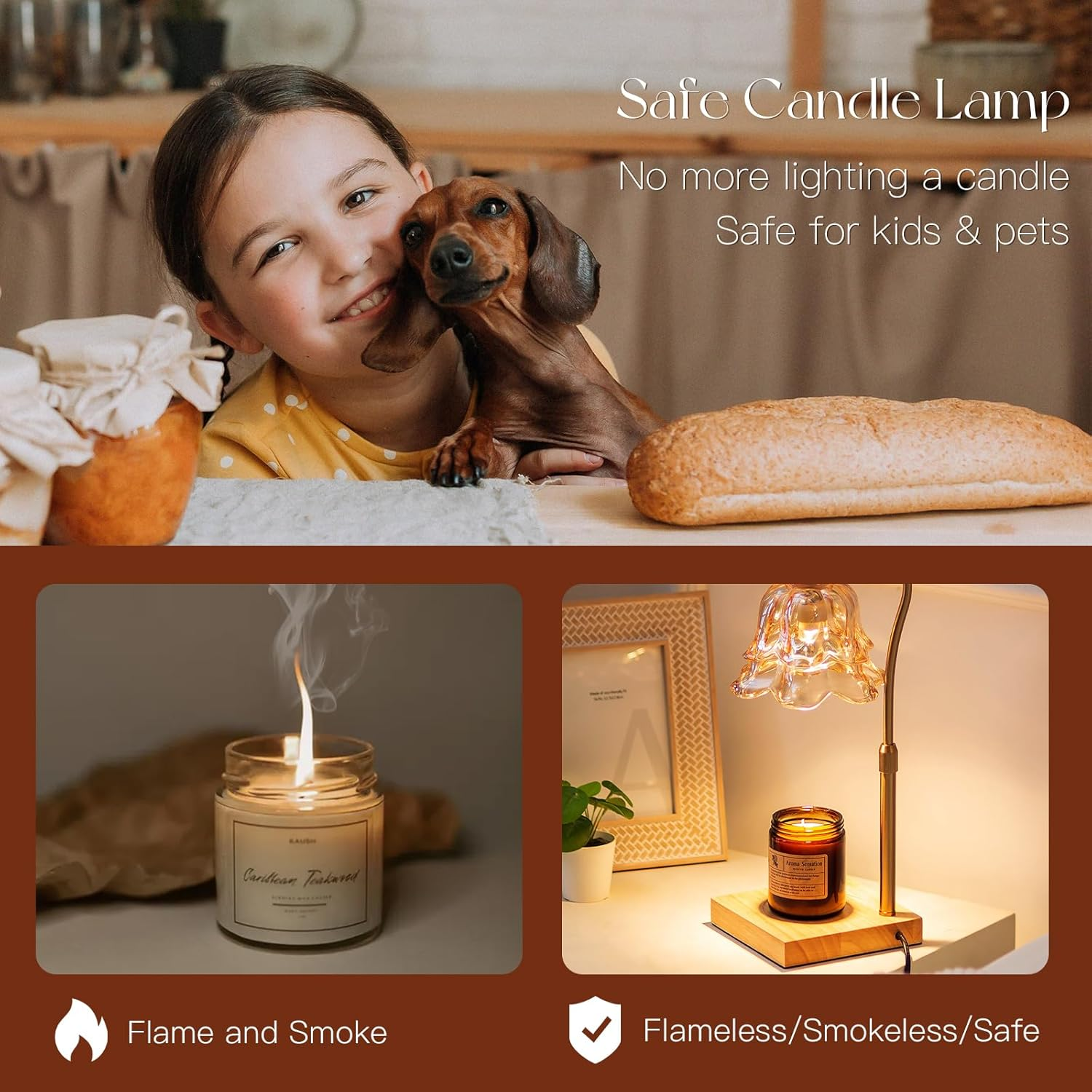 Candle Warmer Lamp with Timer: - Home Decor Unique Items recension och pris