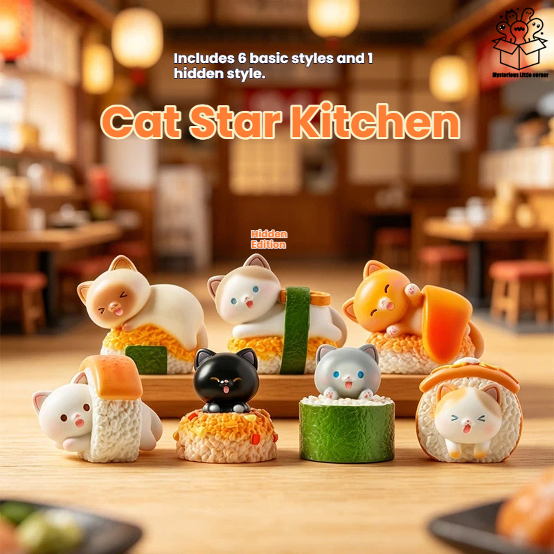Kawaii Action Figure Sushi Cat - Home Decor Online recension och pris