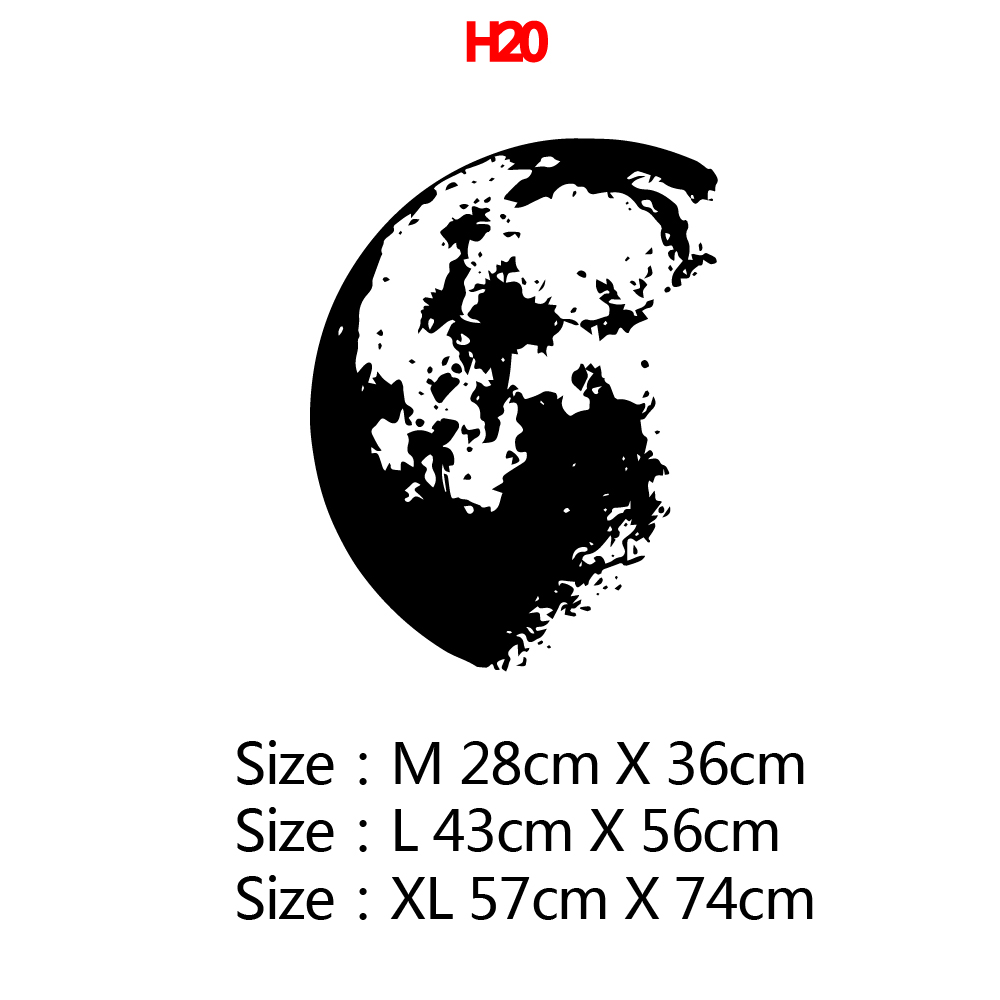 Outer Space Moon Wall Sticker  - Home Decor Y2K recension och pris
