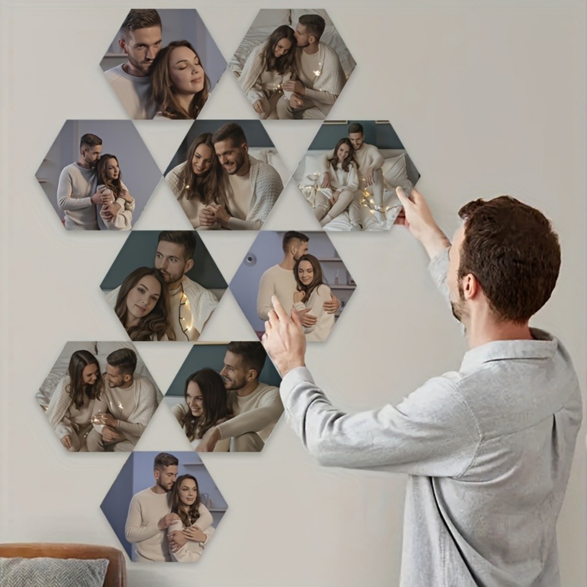 Custom Wall Decor — Modern Hex - Home Decor For Wedding recension och pris