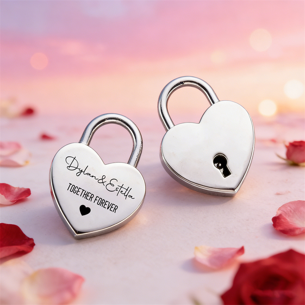 Custom Name Heart-Shaped Padlo - Home Decor For Wedding recension och pris