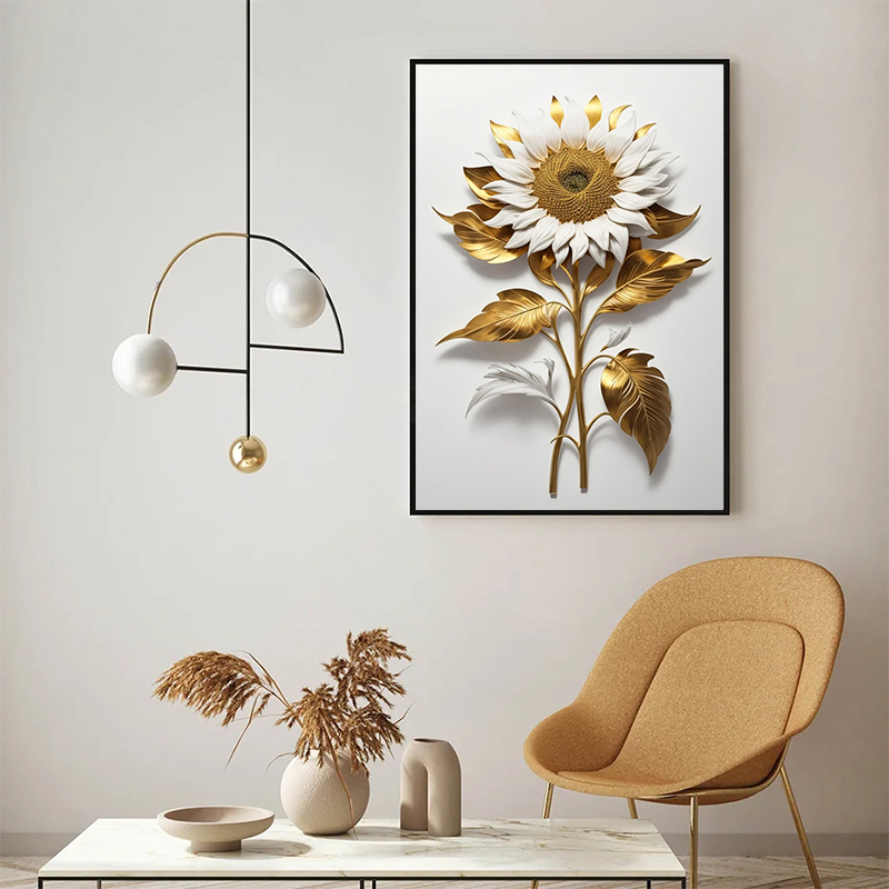 Sunflower Canvas Painting Flor - Home Decor Unique Items recension och pris