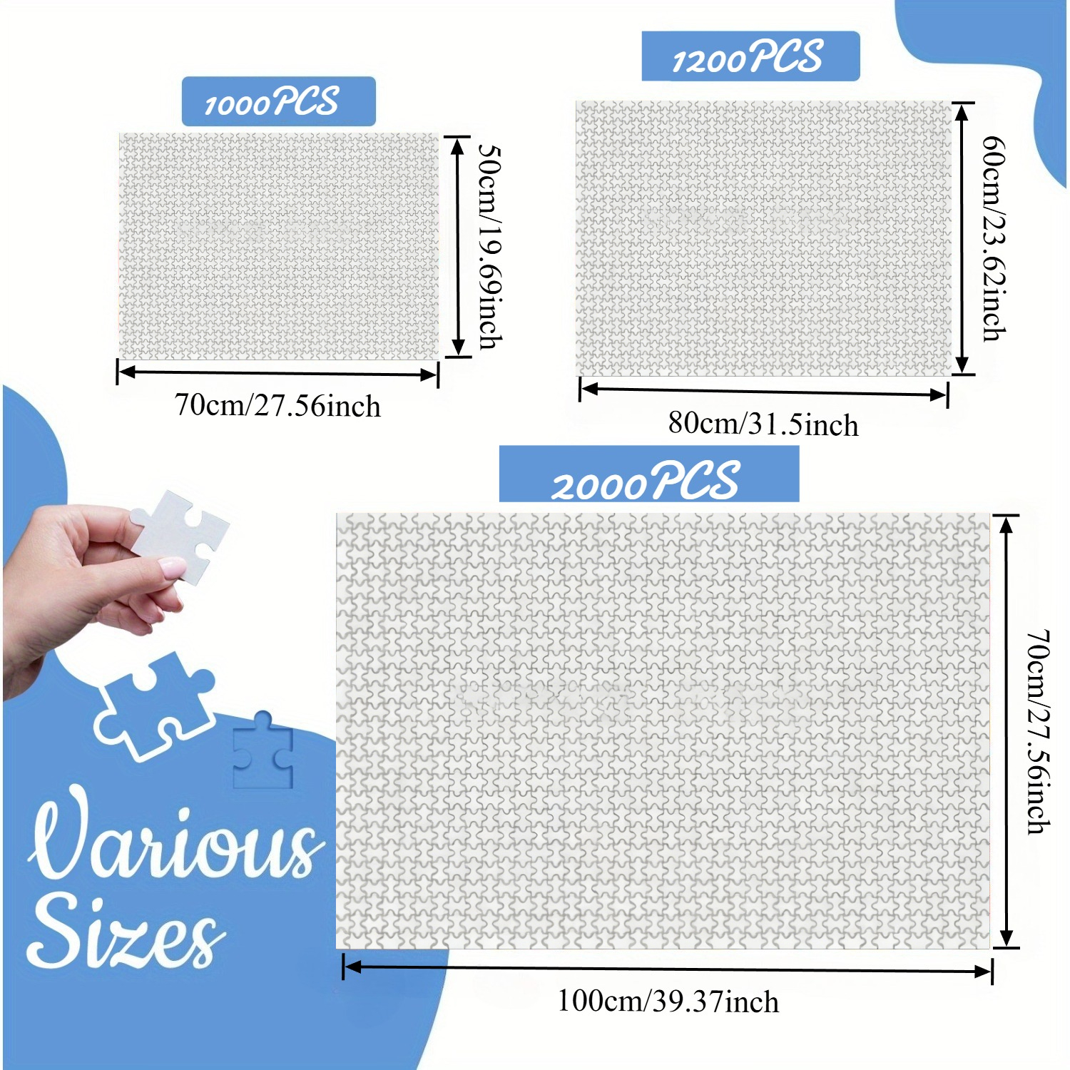 500/1000/1200/2000 PCS Jigsaw  - Home Decor Under 1000 recension och pris