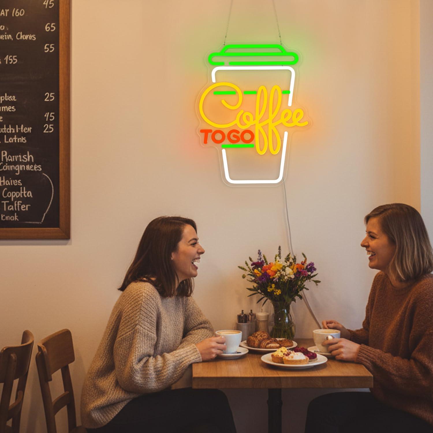 Coffee Neon Sign USB Dimmable  - Home Decor Kitchen recension och pris