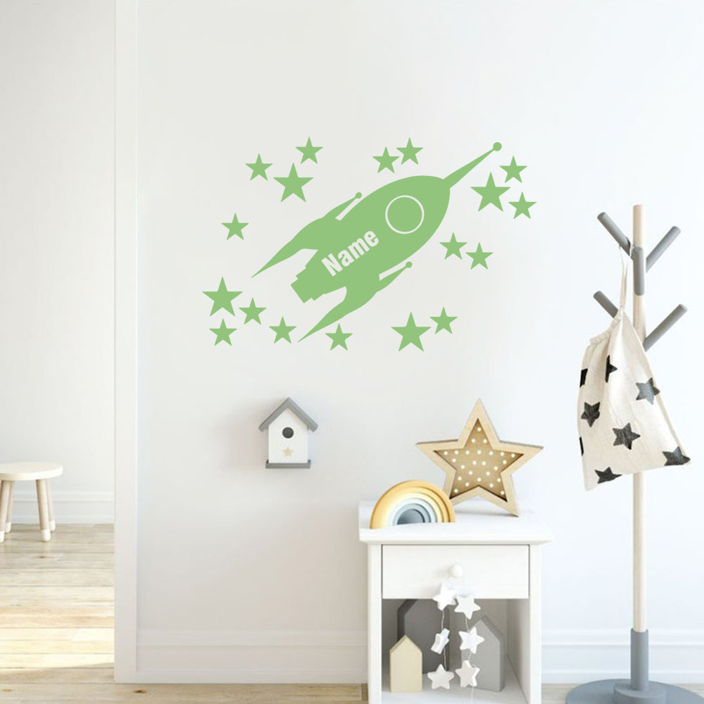 1pc Cartoon Rockets and stars  - Home Decor Living recension och pris