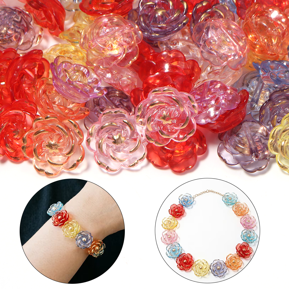 30pcs/lot Transparent Colorful - Home Decor Flowers recension och pris