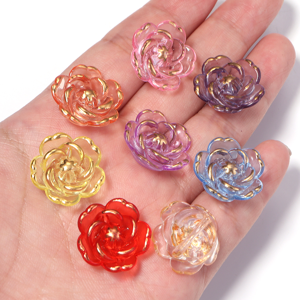 30pcs/lot Transparent Colorful - Home Decor Flowers recension och pris