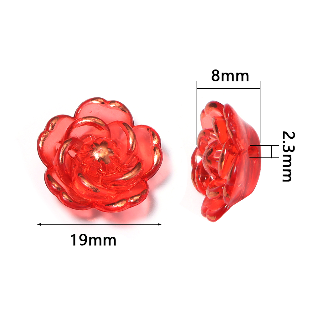 30pcs/lot Transparent Colorful - Home Decor Flowers recension och pris