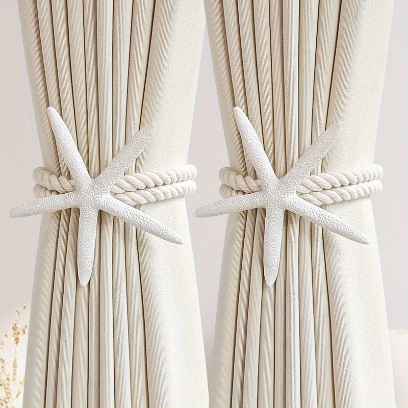 2PCS Natural Starfish Curtain  - Home Decor Curtains recension och pris