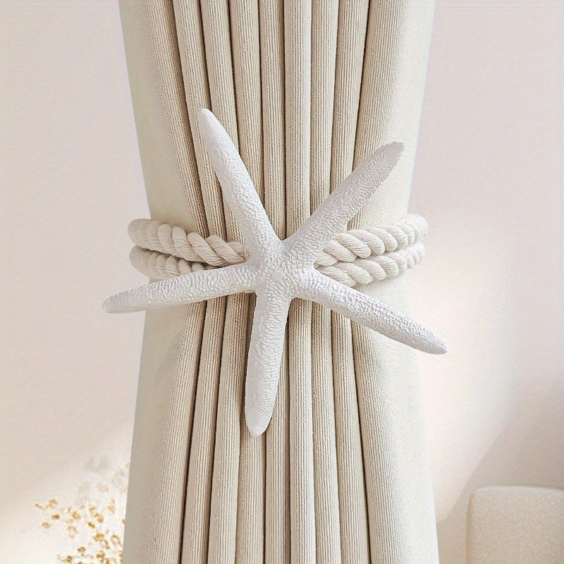 2PCS Natural Starfish Curtain  - Home Decor Curtains recension och pris