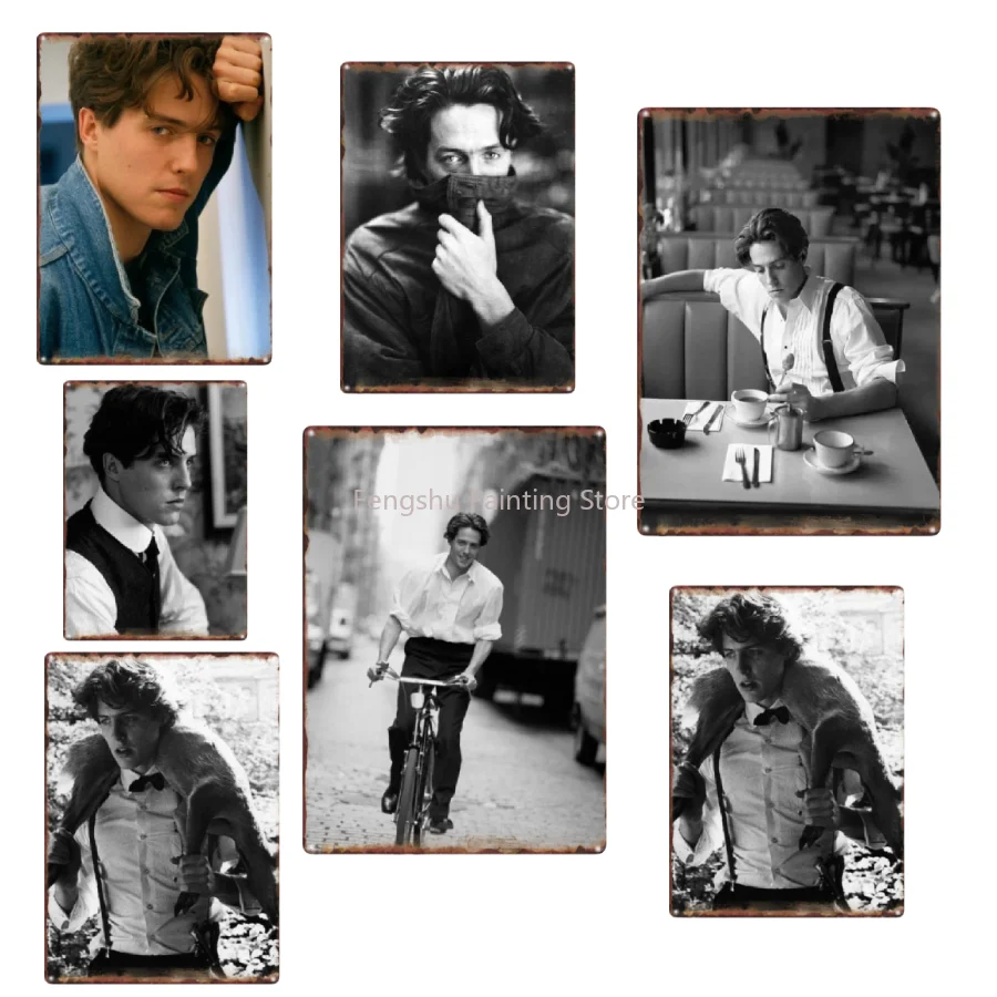 1980Hugh Grant Metal Tin Sign  - Home Decor Ai Free recension och pris