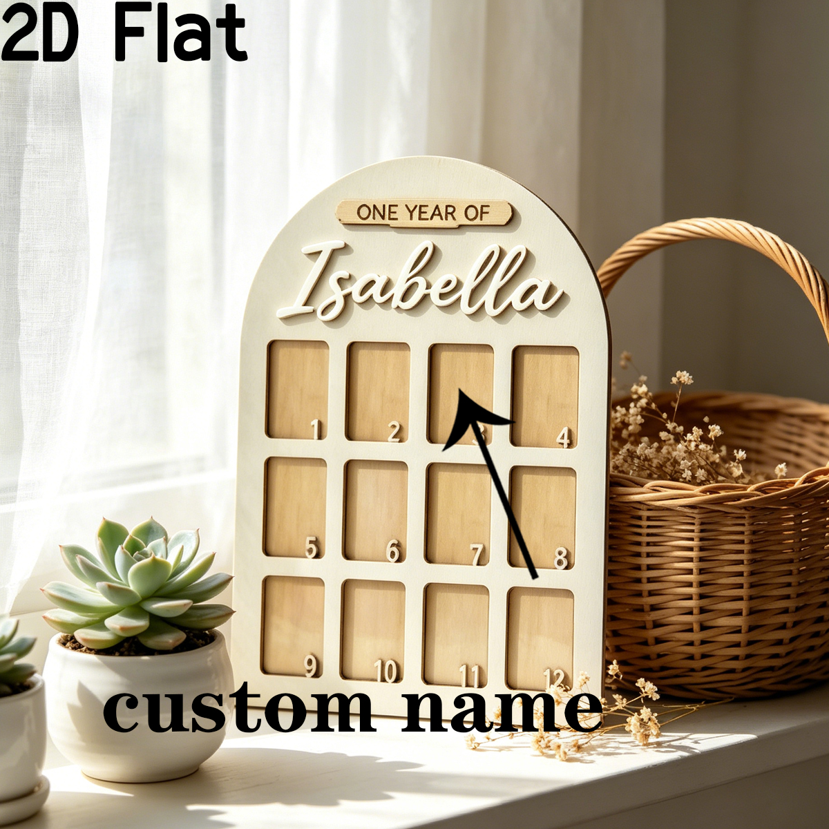 1Pc Custom Photo Record Board  - Home Decor For Wedding recension och pris