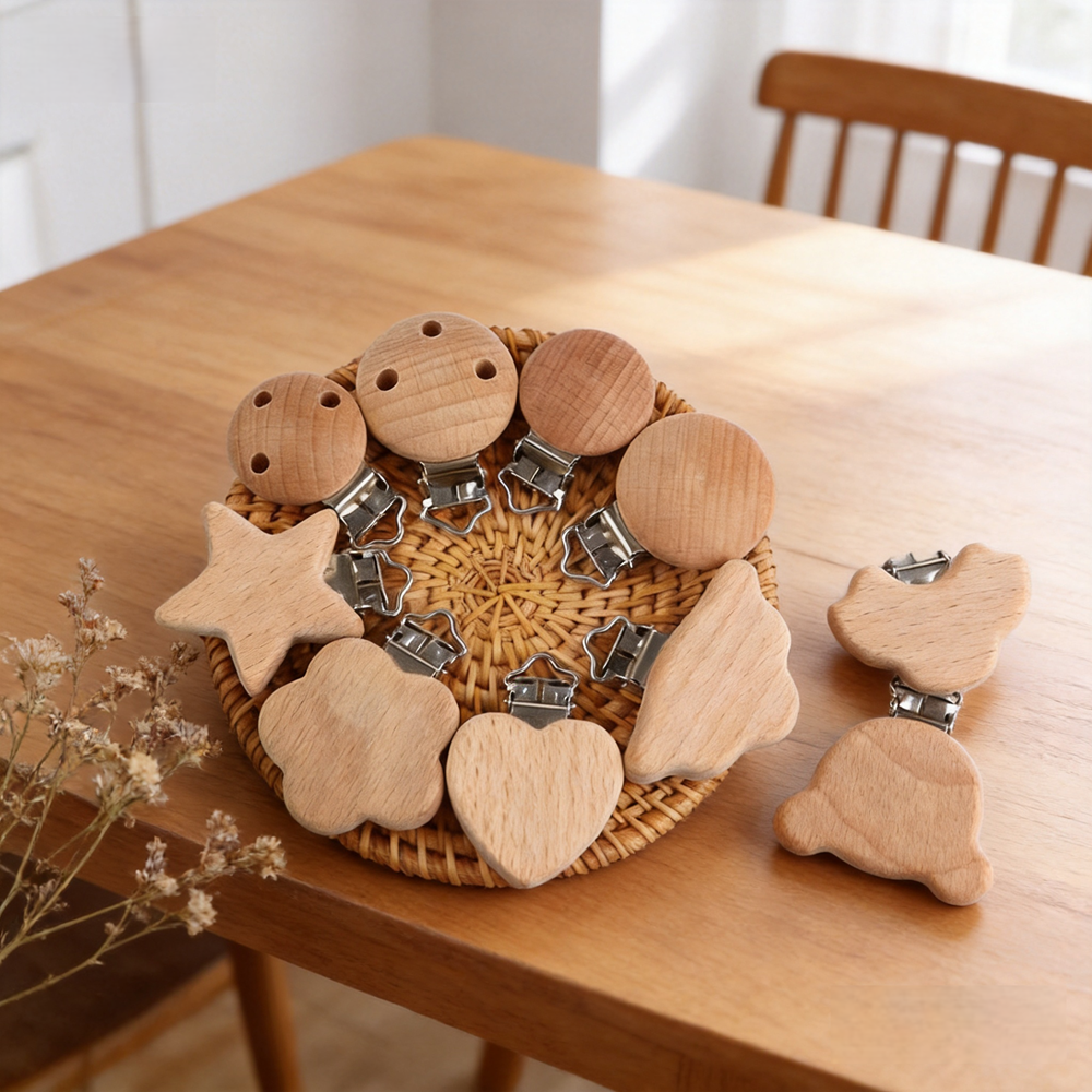 4PCS/Lot Natural Beech Wood Cl - Home Decor Flowers recension och pris